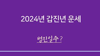 갑진년일주별운세 ㅣ 병진일주