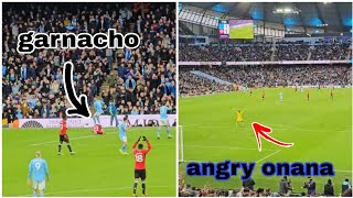 Onana reaction to Ederson crazy tackle on garnacho inside the penalty box 😱|Man city vs Man united