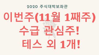 수급관심주(11월1주) 소개! 수급확인 및 전망은?