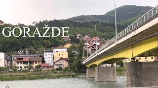 Goražde Bosnia  driving downtown #driving #bosnia #downtown