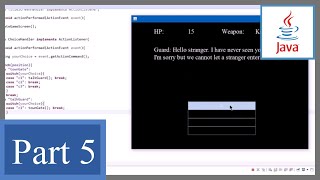 How to Make a Text Adventure Game with GUI in Java P5 - Handling player choice with switch