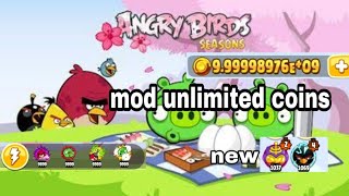 Angry Bird Season Mod Unlimited coins | Evolution New