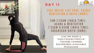 Art of Living's Free Online Live Yoga Sessions-Day 11