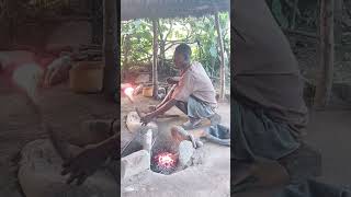 Traditional Blacksmith in Ari tribe Village|South omo valley, Ethiopia. #ari #blacksmith #omovalley