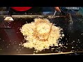 Giant Teppanyaki Egg Fried Rice making - Taiwanese Street Food