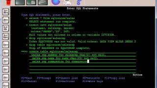 AS/400 & IBM i SQL Create Table 6
