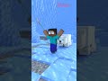 Baby zombie  Help Steve Escape The Polar Bear  #minecraft  #shorts