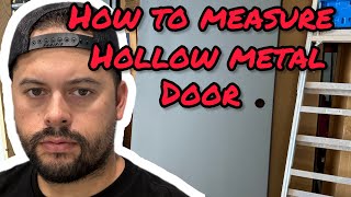 How to Measure A Commercial Hollow Metal Steel Door | Door Closers USA