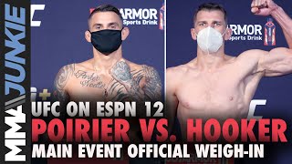 UFC on ESPN 12 main event official weigh-in highlight