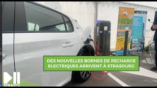 Inauguration de la première nouvelle borne de recharge pour véhicules électriques strasbourgeoise