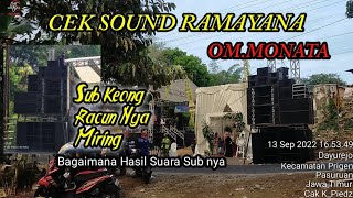 CEK SOUND RAMAYANA (KEONG RACUN MIRING) OM MONATA LIVE DAYUREJO