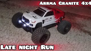 Arrma Granite 4x4 Mega Brushless at Night!