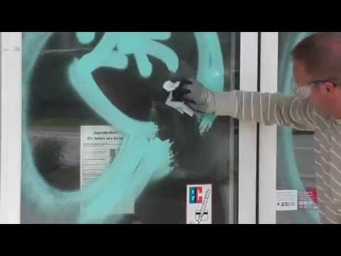 How to remove Grafitti from Acrylic * Grafitti entfernen von Acrylglas How to remove Grafitti from Acrylic * Grafitti entfernen von Acrylglas