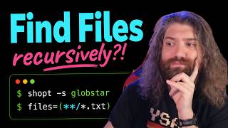 Glob Shell Options (recursively find files in bash!) - Bash Scripting Course (pt41)