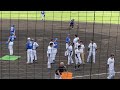 オリックスナインと後藤駿太 ぶつかりにいく石岡）◯中日ドラゴンズ対オリックスバファローズ 2023年6月18日 豊中ローズ球場