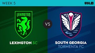 Lexington SC v South Georgia Tormenta FC: April 15, 2023