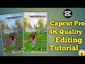 Capcut pro 4k Quality editing Tutorial on capcut Normal Video combat to 4k quality#4kquality#free