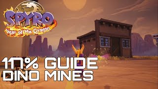 Spyro 3 Year Of The Dragon (Reignited) 117% Guide DINO MINES (ALL EGGS, GEMS...)