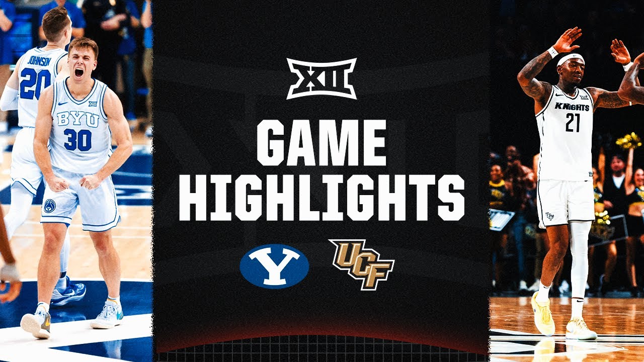 No. 18 BYU At UCF | Big 12 Men's Basketball Highlights | January 13 ...