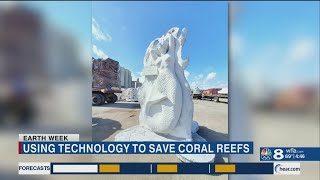 Restoring marine environments using technology to create artificial reefs