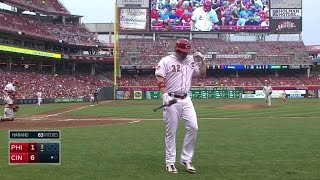 PHI@CIN: Bruce gets ejected after striking out in 3rd