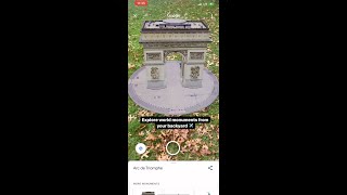 Use the Google App to search for world monuments and bring them to life with #ARinSearch.