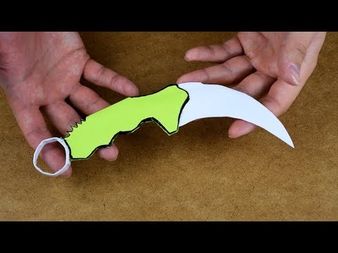 How to make KERAMBIT from paper How to make KERAMBIT from paper