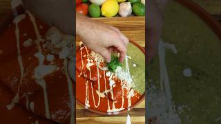 Enchiladas divorciadas #recipe #enchiladas