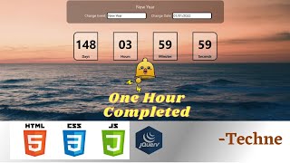 Simple Countdown Timer with JavaScript| HTML | CSS | Bootstrap | Animation