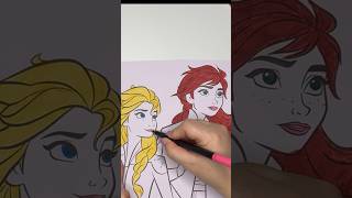 🎨✨ Color Elsa & Anna with Me! 👸🏼❄️ | Frozen 2 | full video on my channel ✨🎨 #kids