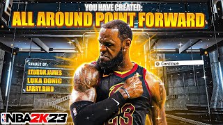 HURRY AND MAKE THIS POINT FORWARD DEMIGOD NOW 🔥🔥🔥NBA 2K23 BEST BUILD! BEST SMALL FORWARD BUILD!