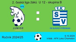 Junior Chomutov U12 : FK Slavoj Vyšehrad