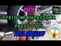 DIY spring compressor press tool fast and easy