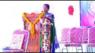 My Senior Mamatha akka Hosting the entire program Maha Sammelanam at Madaram towship