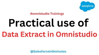 Salesforce OmniStudio DataMapper (DataRaptor) Extract | Practical Example