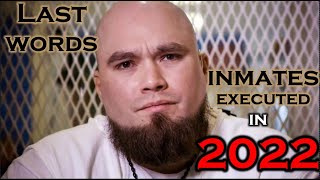 LAST WORDS of Inmates EXECUTED IN 2022-DEATH ROW EXECUTIONS