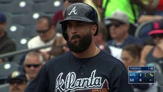 ATL@SD: Markakis scores d'Arnaud on a single to left