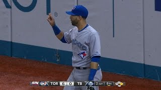 Bautista makes three great catches in right