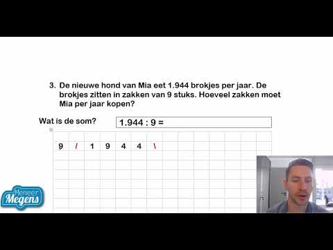 MeneerMegens Rekenuitleg: Delen Met De Staartdeling - YouTube