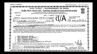 Paranormal Activity (2007) - Censor Certificate [A]