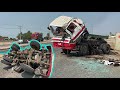 Heavy Duty Truck Trailer Road Accident Causes Of Steering System Failure “Pakistani Trucks”