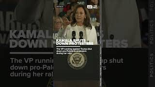 VP Kamala Harris SHUTS DOWN protesters during Detroit rally: \