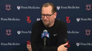 Nick Nurse PostGame Interview | LA Clippers vs Philadelphia 76ers