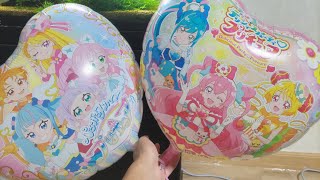 ヘリウムガス風船　ヘリウムガス風船膨らましデリシャスパーテイプリキュア＆ひろがるスカイプリキュア膨らまし