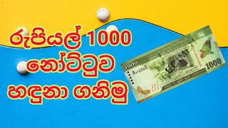 රුපියල් 1000 නෝට්ටුව හඳුනා ගනිමු|1000 rupees |sri lanka