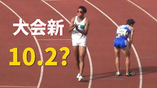 PB更新で優勝！決勝 男子100m 田島記念陸上2022