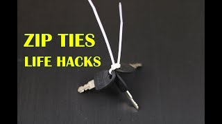 4 Simple Zip Ties Life Hacks YOU SHOULD KNOW – Cable Ties Life Hacks