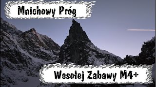 Wesołej Zabawy M4+ Drytooling, Próg Mnichowy, Tatry zima 2024