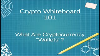 Cryptocurrency Wallets Explained For Beginners - Crypto Whiteboard 101
