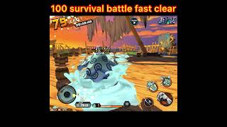 100 Survival Battle Fast Clear Don Quixote Pirates / Top Officer Traebor[ONE PIECE BOUNTY RUSH]